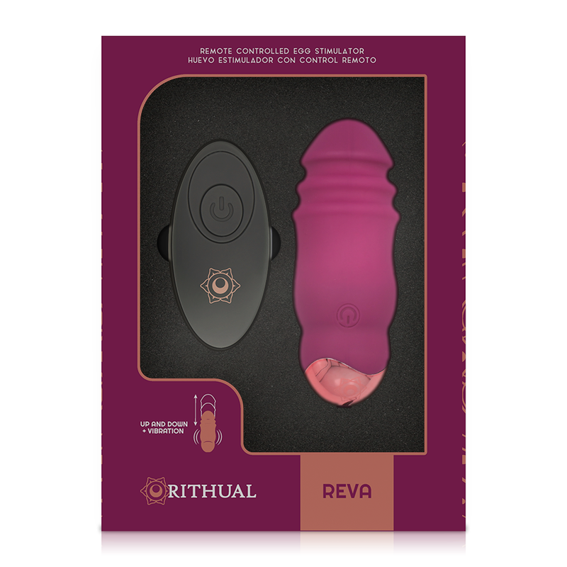 Rithual reva huevo control remoto sistema up&down + vibraciÓn