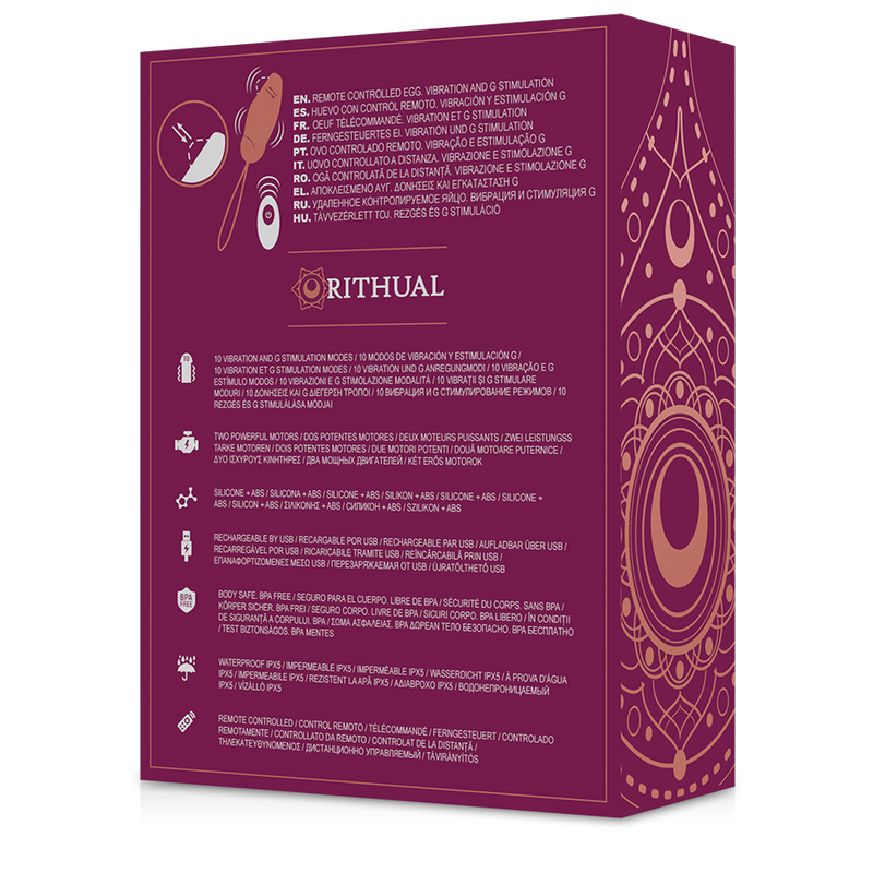 Rithual priya huevo control remoto g-spot + vibraciÓn