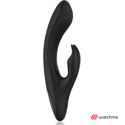 Vibratore telecomandato Anne's desire rabbit con orologio negro / oro