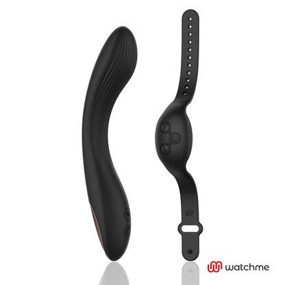 Vibratore telecomandato Anne's desire curve con orologio nero
