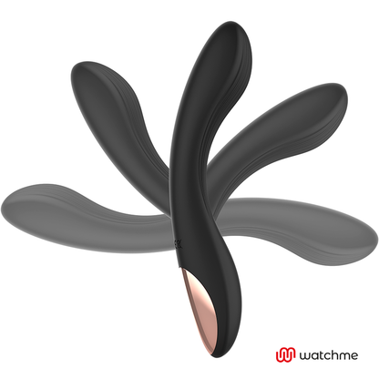 Vibratore telecomandato Anne's desire curve con orologio nero