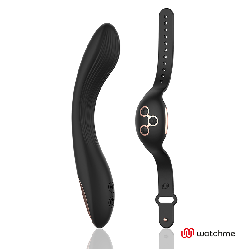 Vibratore telecomandato Anne's desire curve con orologio negro / oro