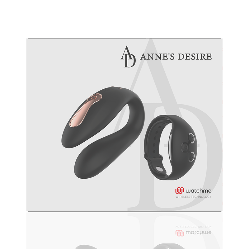 Vibratore telecomandato Anne s desire dual pleasure con oroologio nero