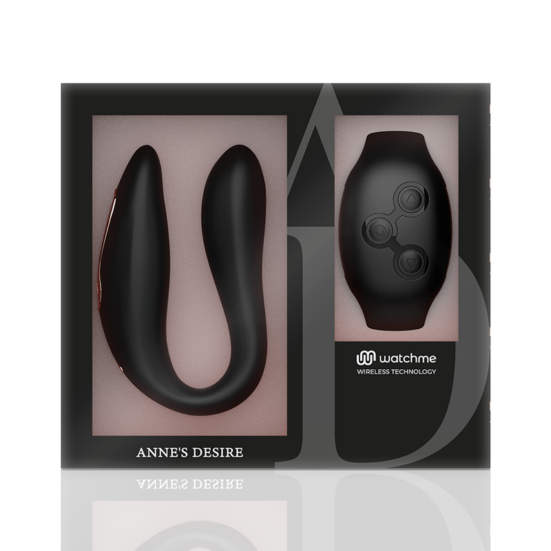 Vibratore telecomandato Anne s desire dual pleasure con oroologio nero