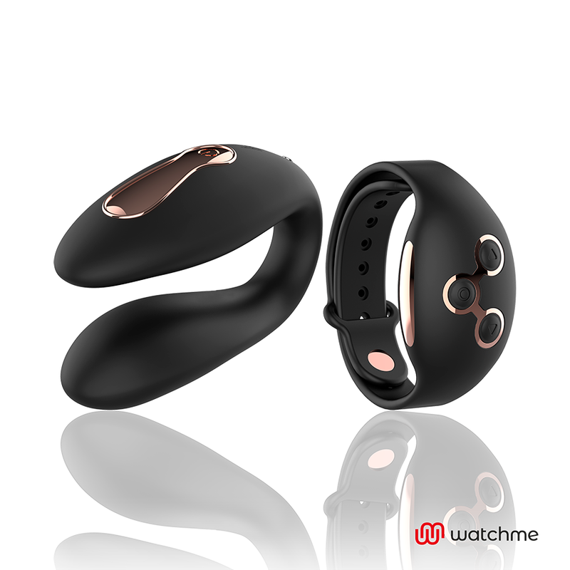 Vibratore telecomandato Anne s desire dual con orologio nero / oro
