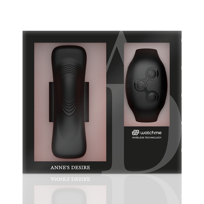 Vibratore telecomandato Anne's desire panty pleasure con orologio nero