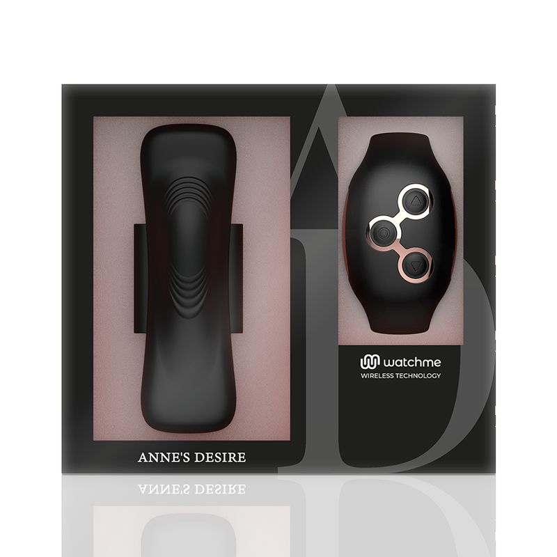 Vibratore telecomandato Anne's desire panty pleasure nero/ oro con orologio