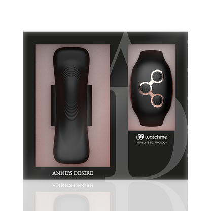 Vibratore telecomandato Anne's desire panty pleasure nero/ oro con orologio