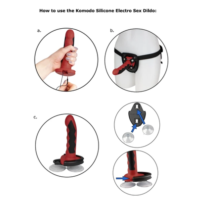 Electrastim fusion komodo dildo silicone