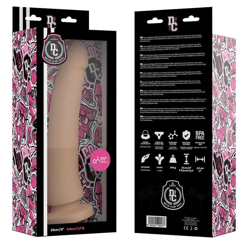 Delta club toys gode en silicone médical naturel 23 x 4,5 cm
