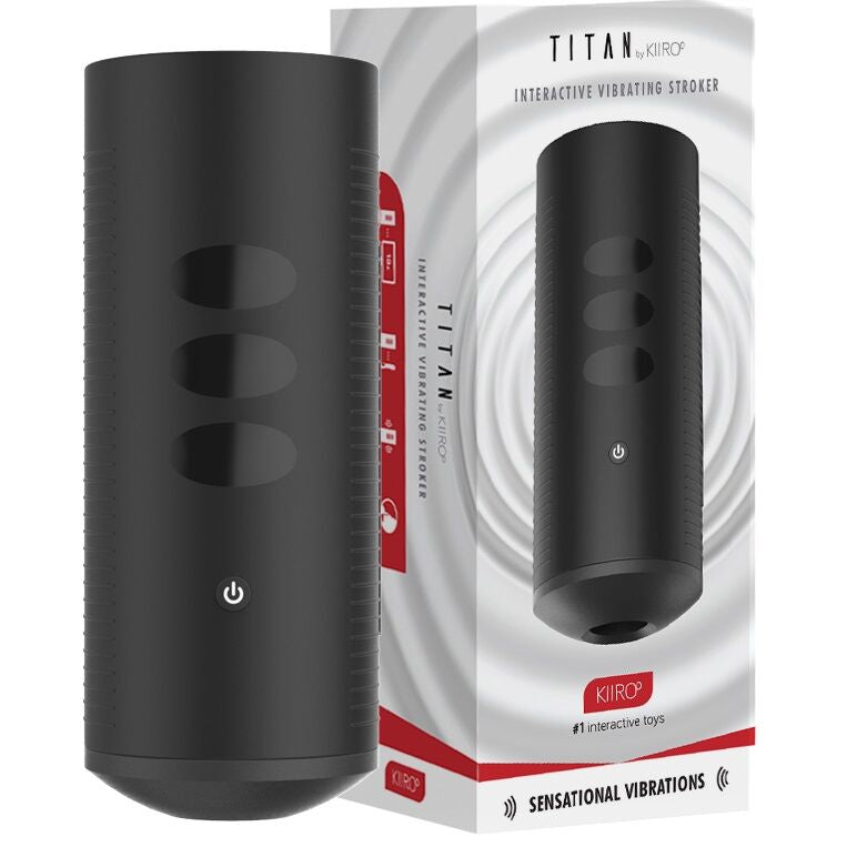 Masturbatore da uomo - Kiiroo Titan nero interattivo