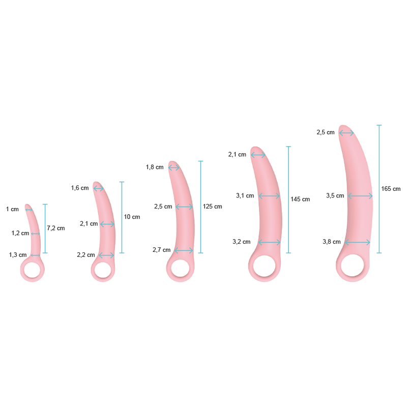 Dilatatori vaginali Intimichic 5 pezzi rosa