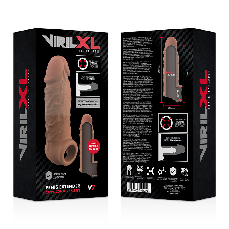 Virilxl extenseur pénien silicone liquide V7 marron