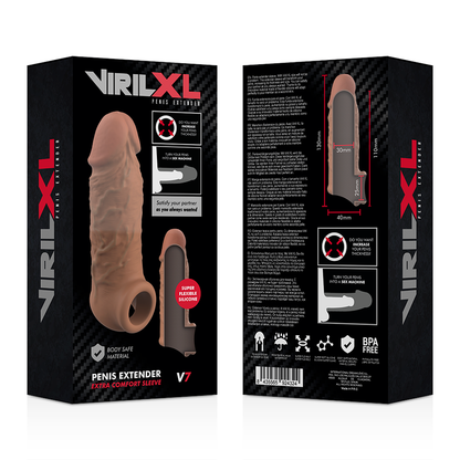 Virilxl extenseur pénien silicone liquide V7 marron