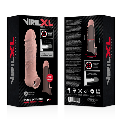 Virilxl extension de pene liquid silicone v9 natural