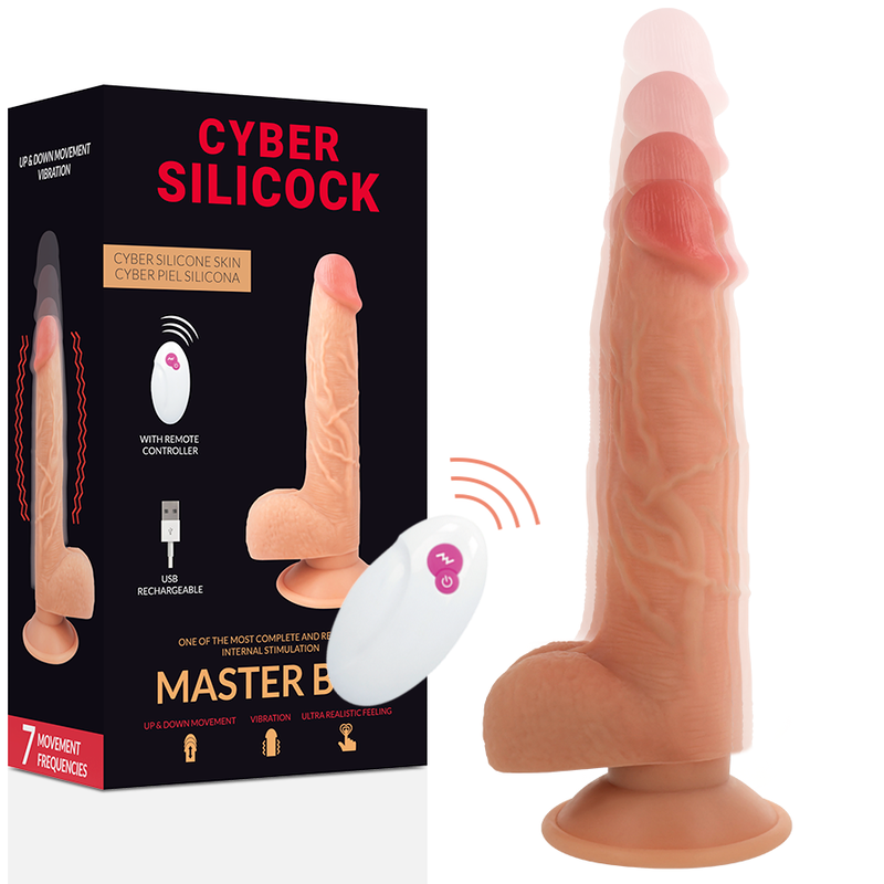 Vibratore telecomandato - Cyber silicock realistico master ben up and down