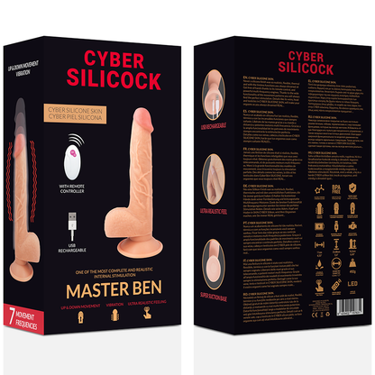 Vibratore telecomandato - Cyber silicock realistico master ben up and down