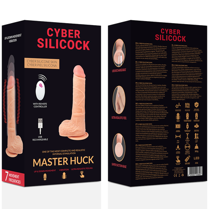 Dildo Realistico Cyber Silicock Master Huck Up & Down con Telecomando Carne