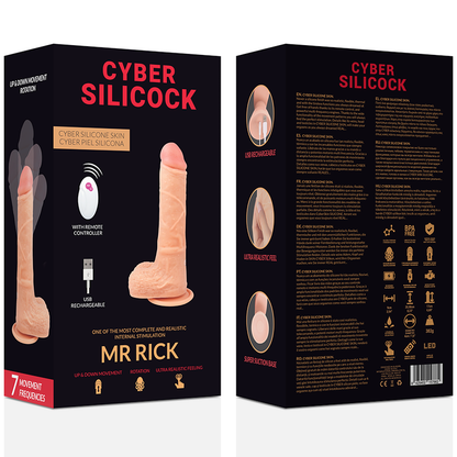 Vibratore telecomandato - Cyber silicock realistico mr rick up and down