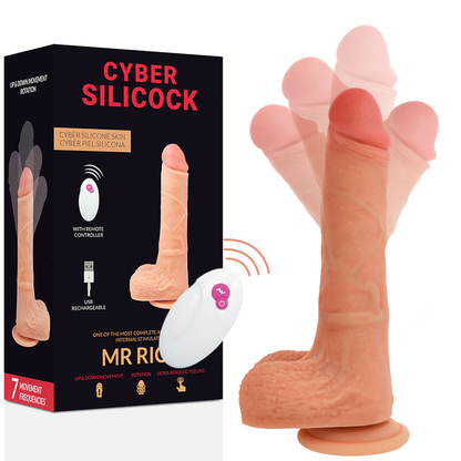 Vibratore telecomandato - Cyber silicock realistico mr rick up and down