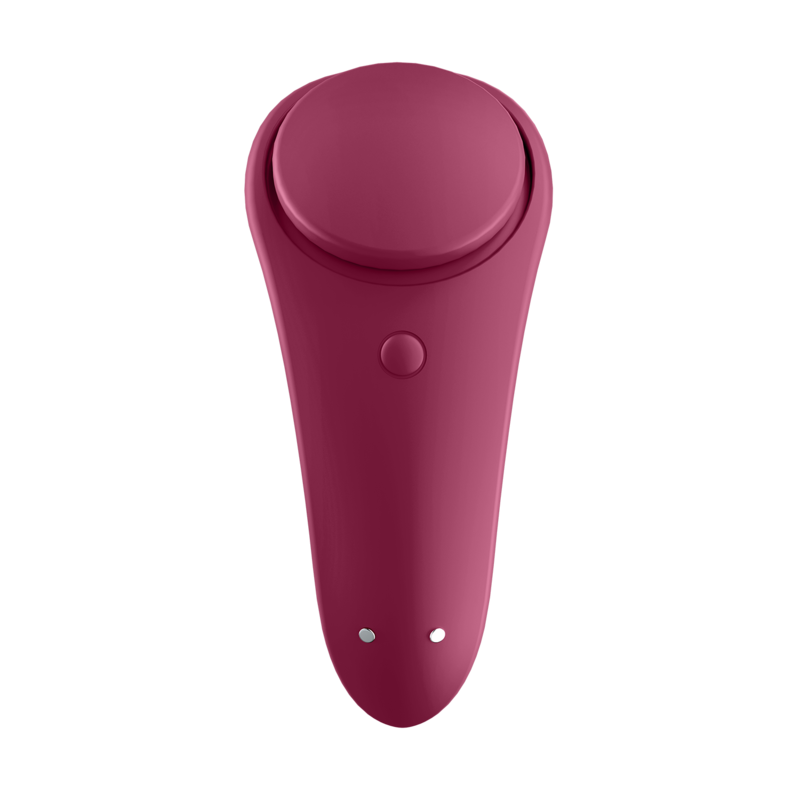 Vibratore clitoride - Satisfyer Secret Sexy panty con app bordeaux