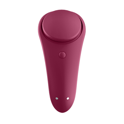 Vibratore clitoride - Satisfyer Secret Sexy panty con app bordeaux