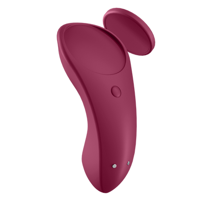 Vibratore clitoride - Satisfyer Secret Sexy panty con app bordeaux