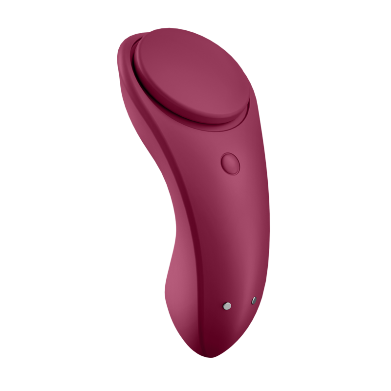 Vibratore clitoride - Satisfyer Secret Sexy panty con app bordeaux