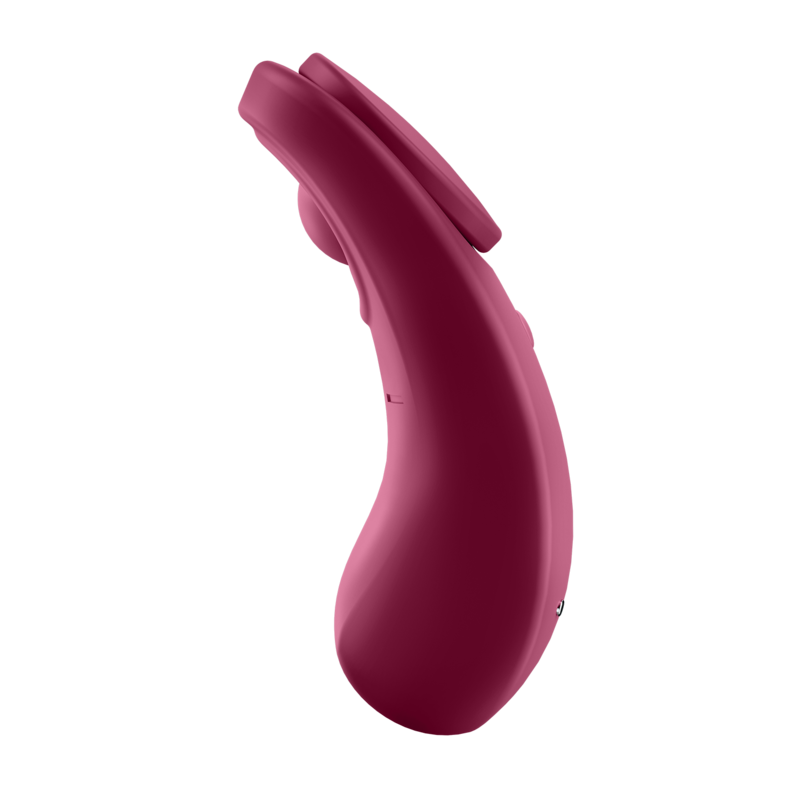 Vibratore clitoride - Satisfyer Secret Sexy panty con app bordeaux