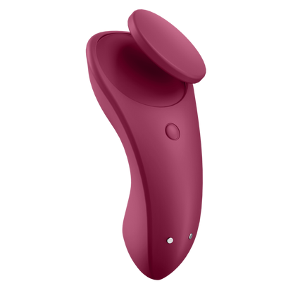 Vibratore clitoride - Satisfyer Secret Sexy panty con app bordeaux