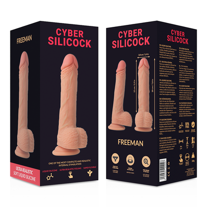 Cyber silicock  freeman realistico silicona liquida 20cm