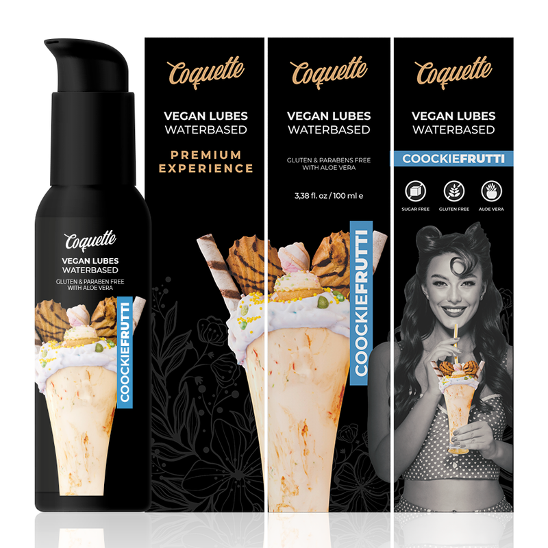 Coquette premium experience lubricante vegano cookiefrutti 100ml
