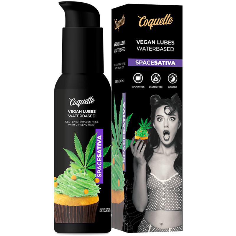 Coquette premium experience lubricante calor space sativa 100ml