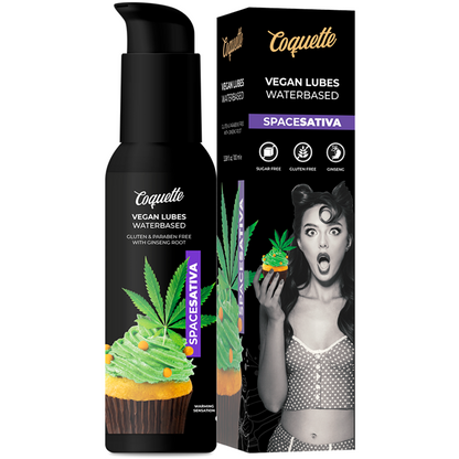 Coquette premium experience lubricante calor space sativa 100ml