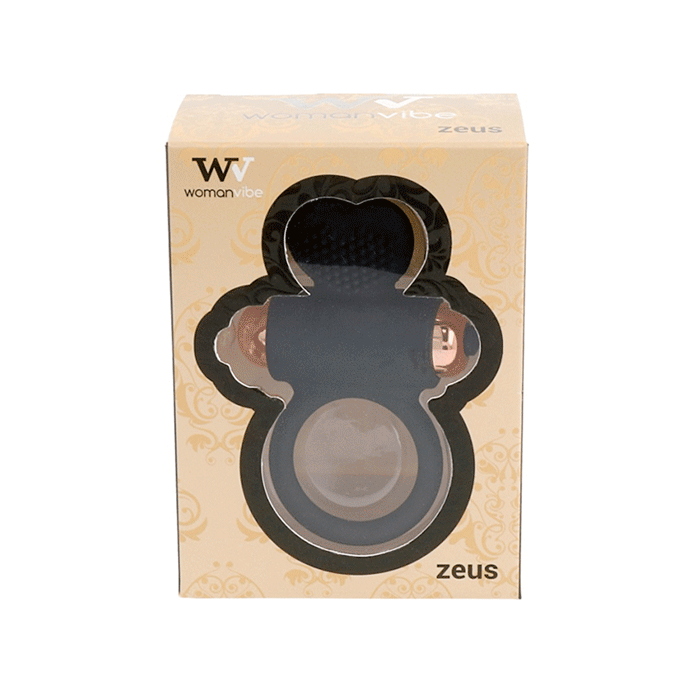Anello Vibrante Womanvibe Zeus Nero