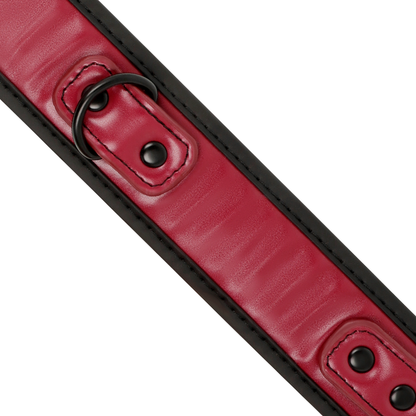 Fetish Submissive dark Room Collare con Catena Rosso/Nero