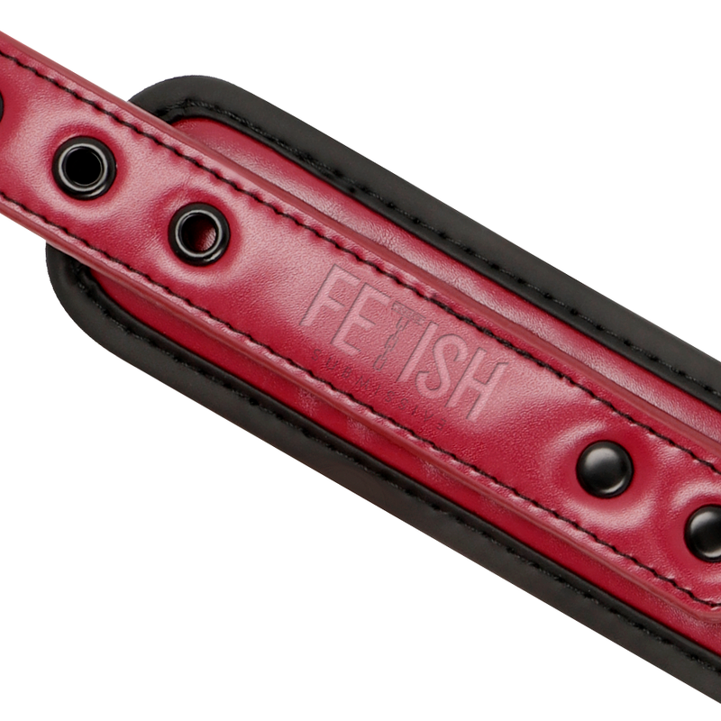 Fetish Submissive dark Room Collare con Catena Rosso/Nero