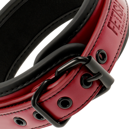 Fetish Submissive dark Room Collare con Catena Rosso/Nero