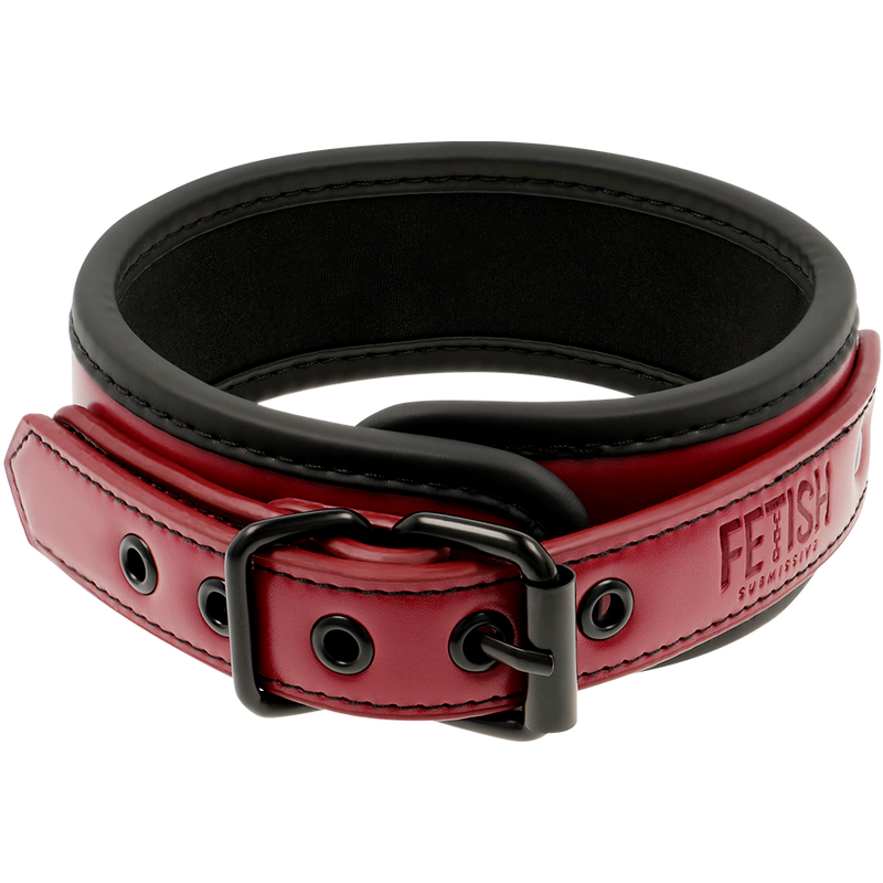 Fetish Submissive dark Room Collare con Catena Rosso/Nero