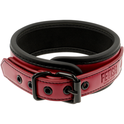 Fetish Submissive dark Room Collare con Catena Rosso/Nero