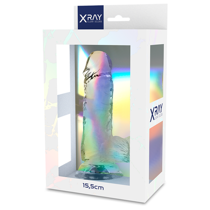 Xray arnÉs + dildo realista transparente 15.5cm x 3.5cm