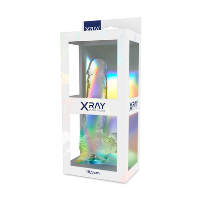 Xray arnÉs + dildo realista transparente 18.5cm x 3.8cm