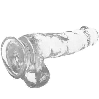Xray arnÉs + dildo realista transparente 18.5cm x 3.8cm
