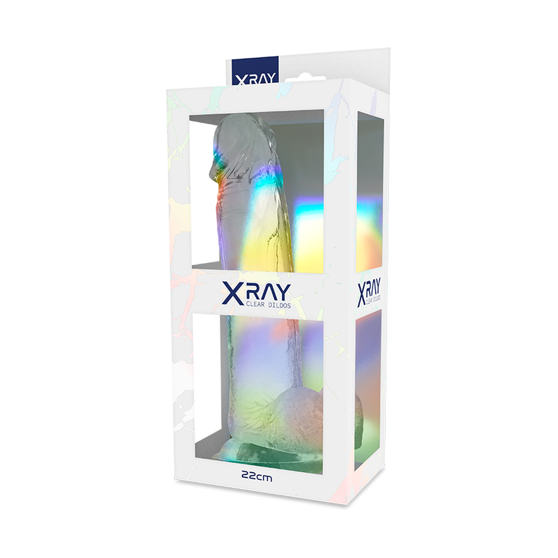 Xray arnÉs + dildo realista transparente 22cm x 4.6cm