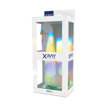 Xray arnÉs + dildo realista transparente 22cm x 4.6cm