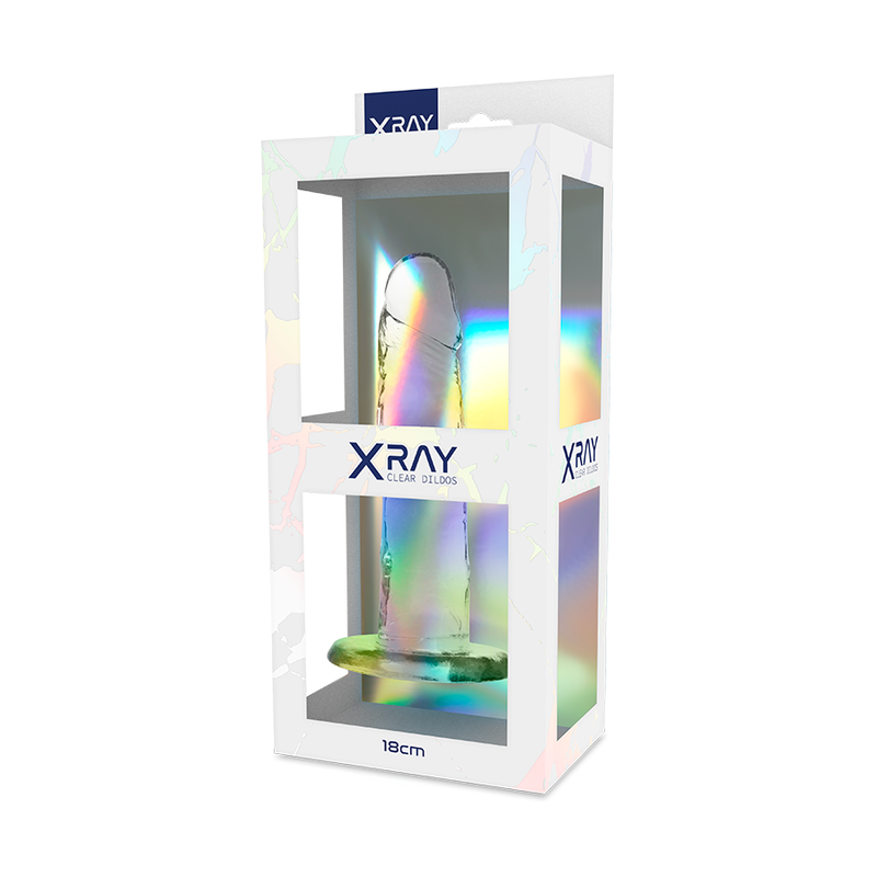 Xray arnÉs + dildo transparente 18cm x 4cm