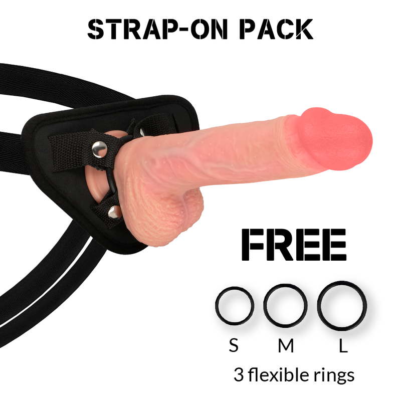 Harnais rockarmy + silicone liquide premium spitfire réaliste 21cm