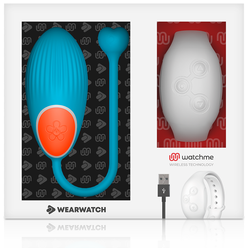 Ovetto vibrante Wearwatch egg wireless technology watchme blu e bianco
