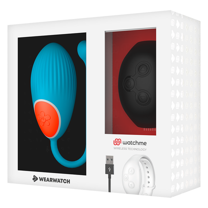 Ovetto vibrante Wearwatch egg wireless tecnologia watchme blu e nero