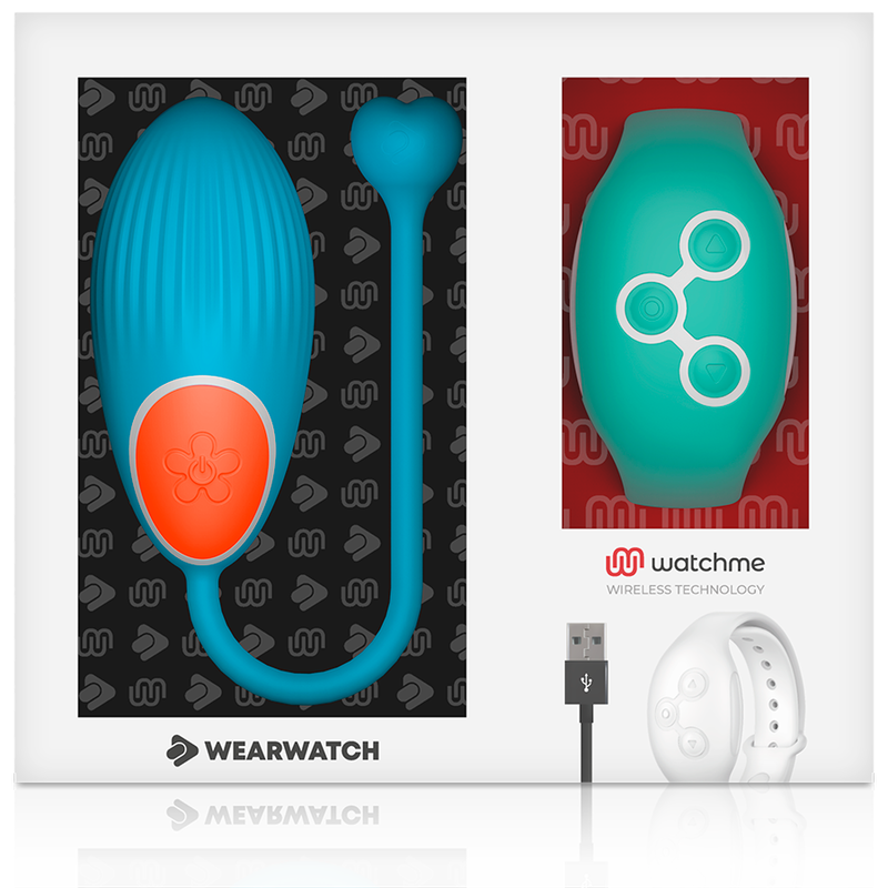 Ovetto vibrante Wearwatch egg wireless technology watchme blu / acquamarina
